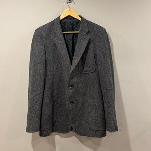 Miu Miu Wool Blazer Jacket 50 Grey Italy Designer Quiet Luxury Vintage